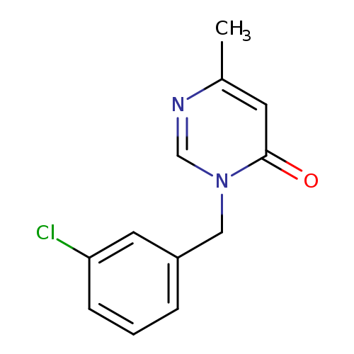 3-[(3-chlorophenyl)methyl]-6-methyl-3,4-dihydropyrimidin-4-one