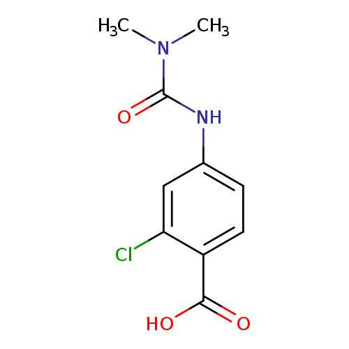 2-chloro-4-[(dimethylcarbamoyl)amino]benzoic acid