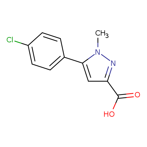 5-(4-chlorophenyl)-1-methylpyrazole-3-carboxylic acid