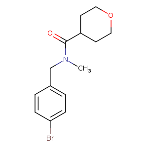 N-[(4-Bromophenyl)methyl]-n-methyloxane-4-carboxamide