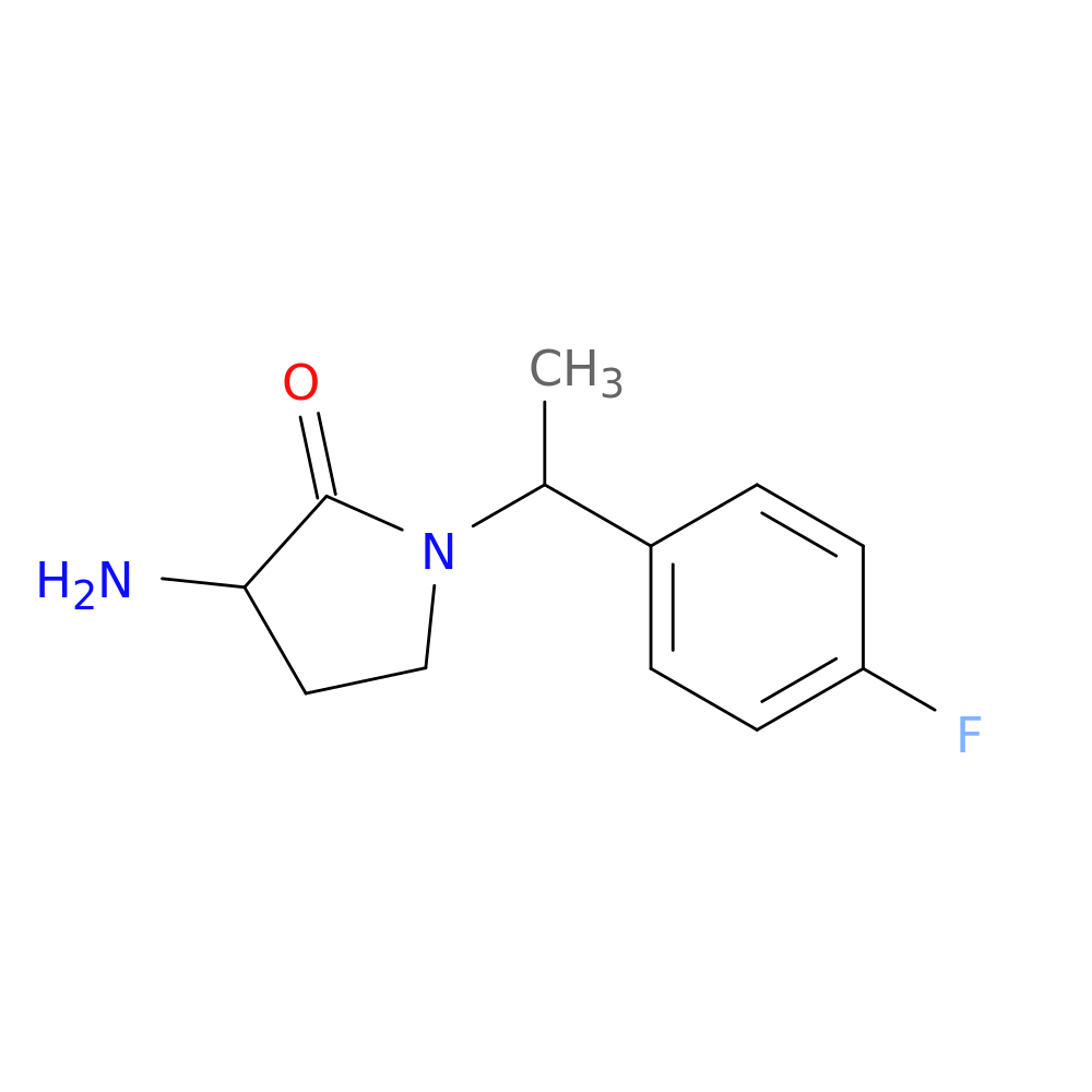 3-amino-1-[1-(4-fluorophenyl)ethyl]pyrrolidin-2-one