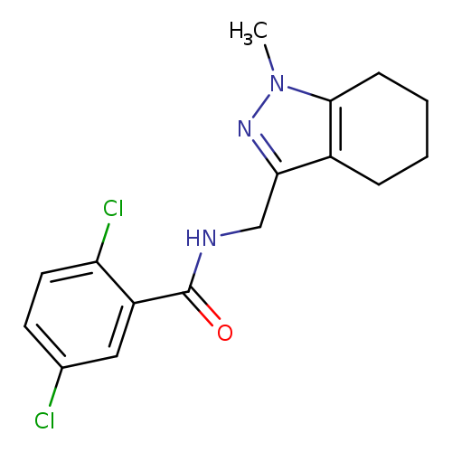 2,5-dichloro-N-[(1-methyl-4,5,6,7-tetrahydro-1H-indazol-3-yl)methyl]benzamide