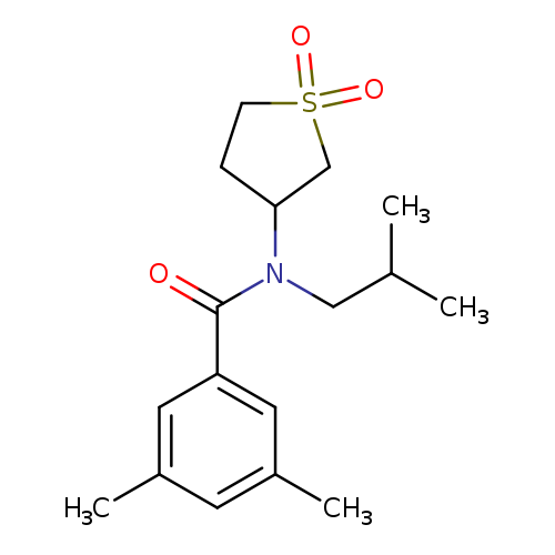 N-(1,1-dioxo-1lambda6-thiolan-3-yl)-3,5-dimethyl-N-(2-methylpropyl)benzamide
