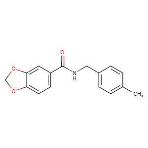 N-(4-methylbenzyl)-1,3-benzodioxole-5-carboxamide