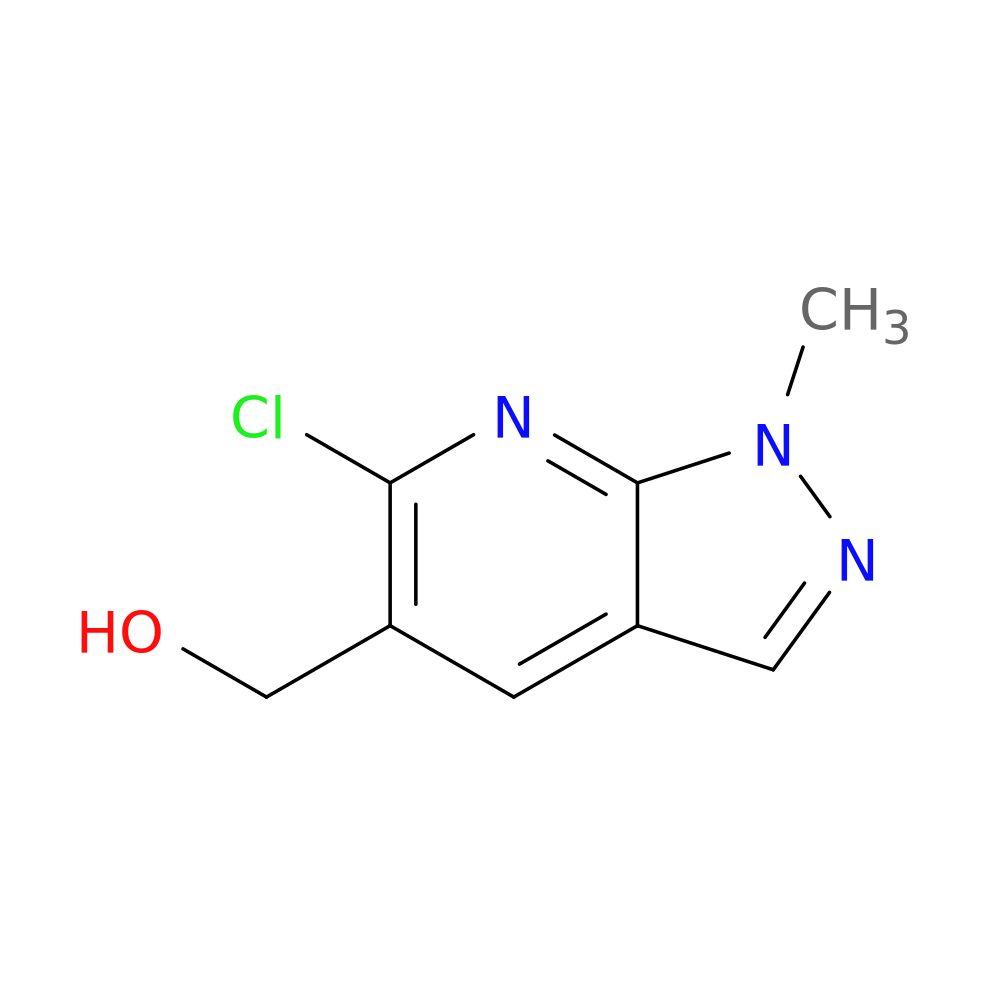 {6-chloro-1-methyl-1H-pyrazolo[3,4-b]pyridin-5-yl}methanol