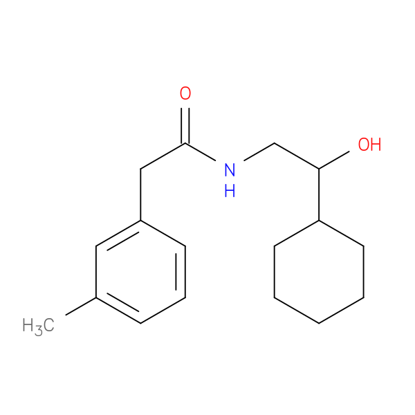N-(2-cyclohexyl-2-hydroxyethyl)-2-(3-methylphenyl)acetamide