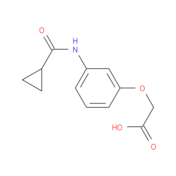 (3-[(Cyclopropylcarbonyl)amino]phenoxy)acetic acid