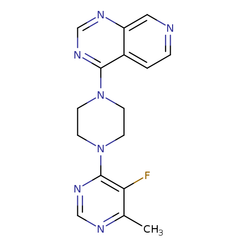 5-fluoro-4-methyl-6-(4-{pyrido[3,4-d]pyrimidin-4-yl}piperazin-1-yl)pyrimidine