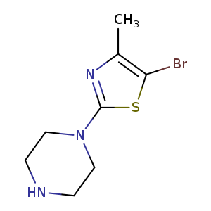 1-(5-bromo-4-methyl-1,3-thiazol-2-yl)piperazine
