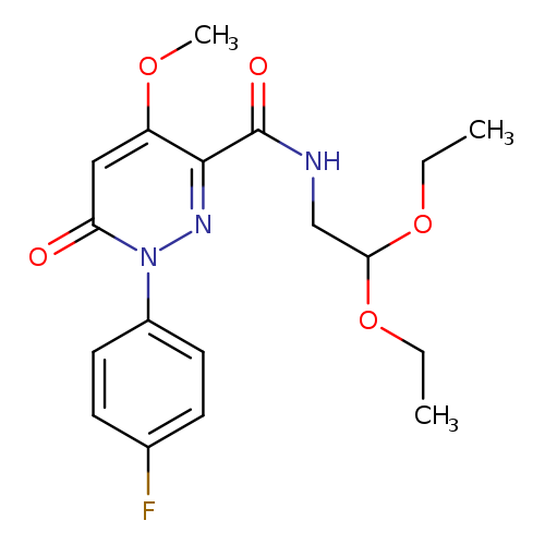 N-(2,2-diethoxyethyl)-1-(4-fluorophenyl)-4-methoxy-6-oxo-1,6-dihydropyridazine-3-carboxamide