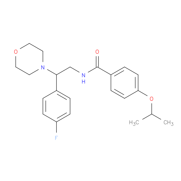 N-[2-(4-fluorophenyl)-2-(morpholin-4-yl)ethyl]-4-(propan-2-yloxy)benzamide