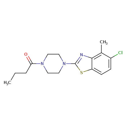 1-[4-(5-chloro-4-methyl-1,3-benzothiazol-2-yl)piperazin-1-yl]butan-1-one