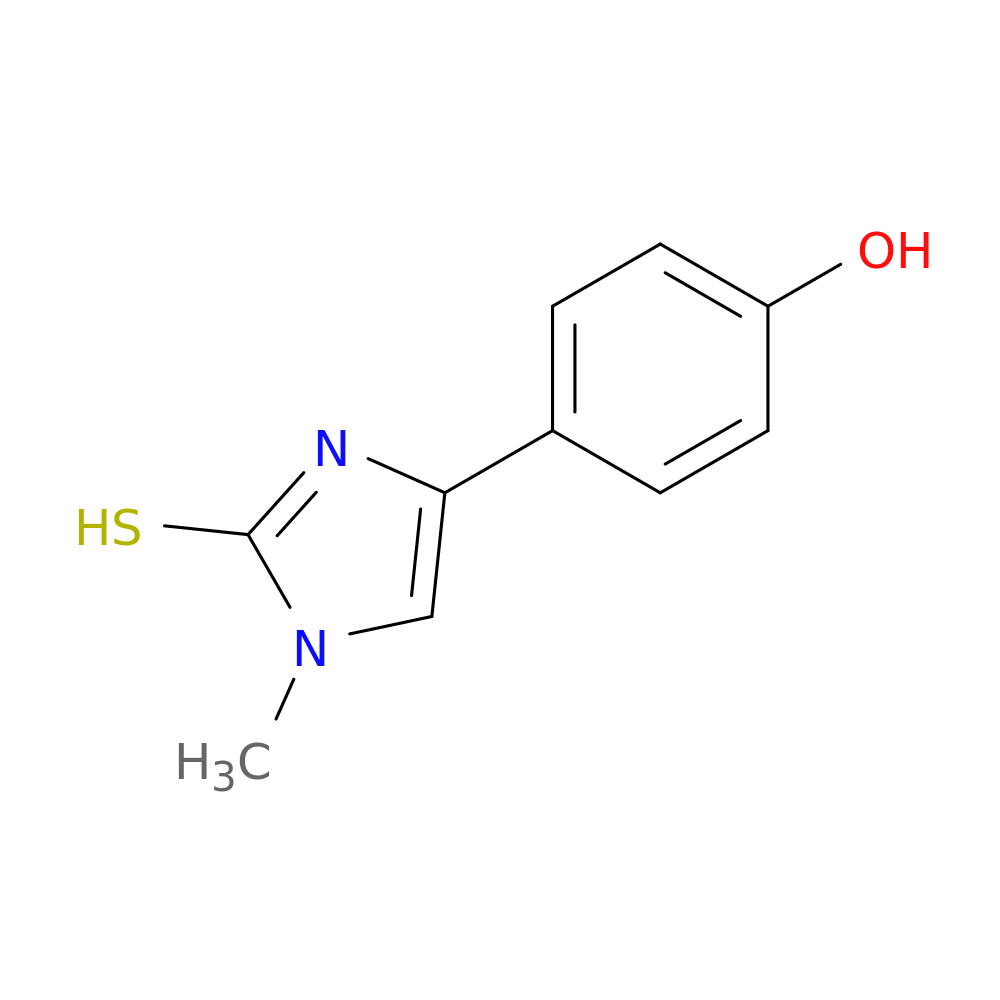 4-(2-Mercapto-1-methyl-1h-imidazol-4-yl)phenol