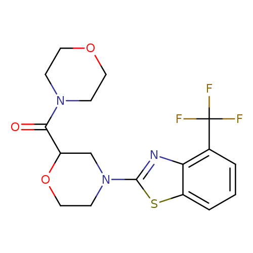 2-[2-(morpholine-4-carbonyl)morpholin-4-yl]-4-(trifluoromethyl)-1,3-benzothiazole