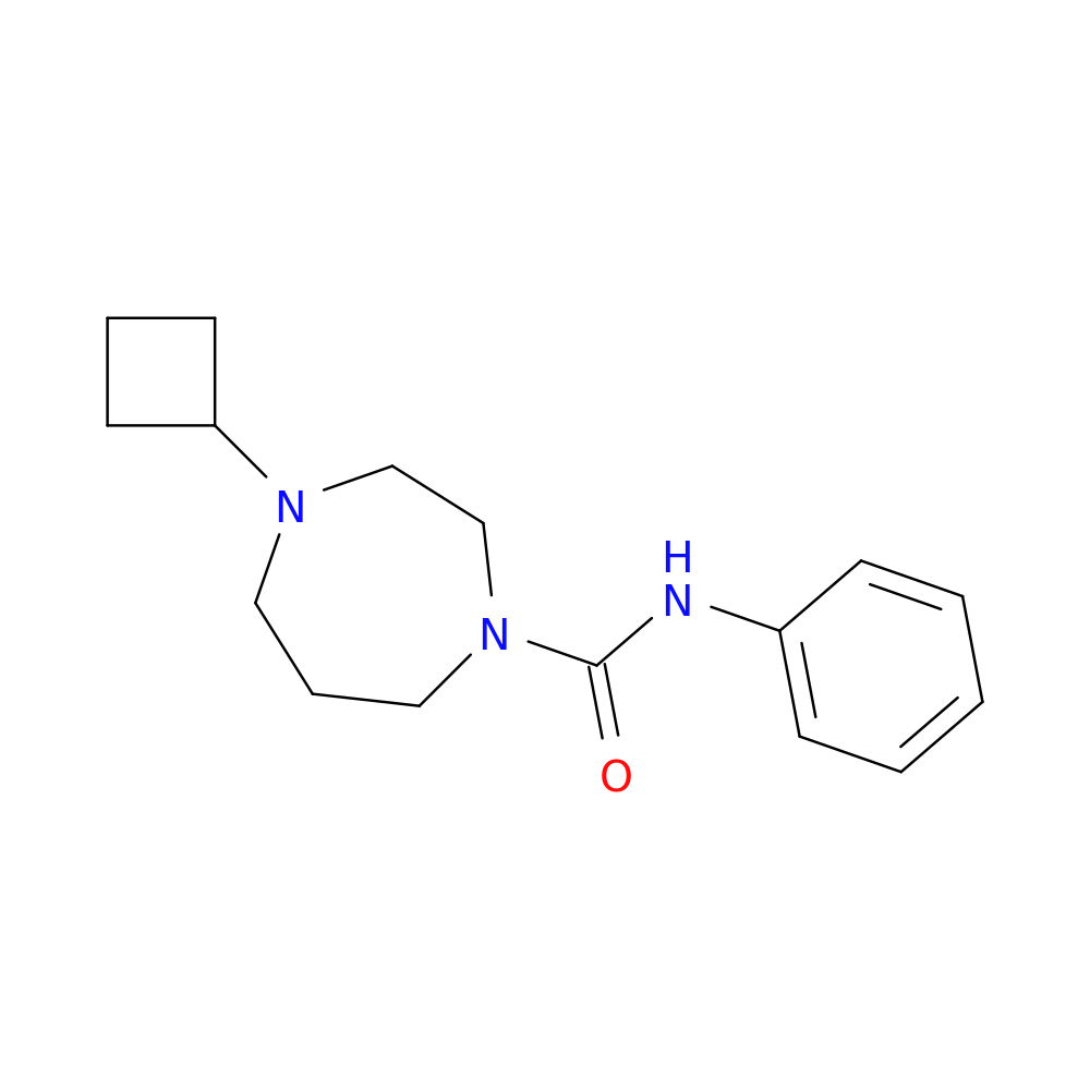 4-cyclobutyl-N-phenyl-1,4-diazepane-1-carboxamide