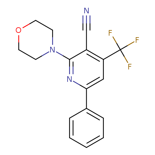 2-(morpholin-4-yl)-6-phenyl-4-(trifluoromethyl)pyridine-3-carbonitrile