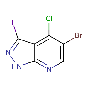 1H-Pyrazolo[3,4-b]pyridine, 5-broMo-4-chloro-3-iodo-