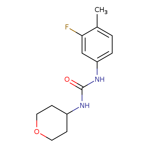 3-(3-fluoro-4-methylphenyl)-1-(oxan-4-yl)urea