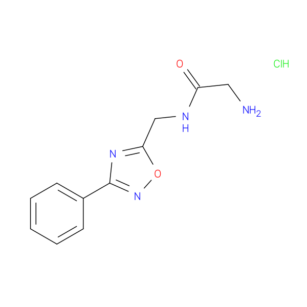 2-Amino-N-((3-phenyl-1,2,4-oxadiazol-5-yl)methyl)acetamide hydrochloride