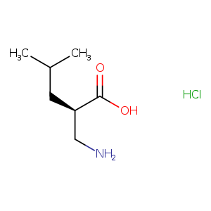 Pentanoic acid, 2-(aminomethyl)-4-methyl-, hydrochloride (1:1), (2R)-