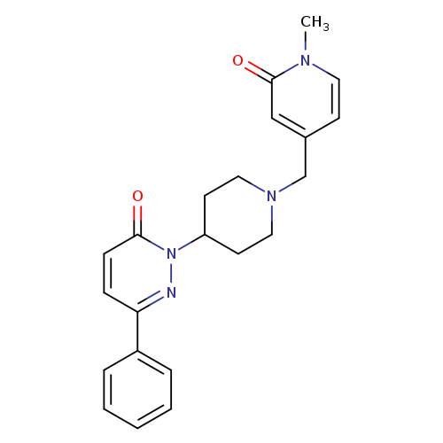 2-{1-[(1-methyl-2-oxo-1,2-dihydropyridin-4-yl)methyl]piperidin-4-yl}-6-phenyl-2,3-dihydropyridazin-3-one