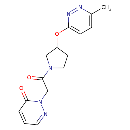 2-(2-{3-[(6-methylpyridazin-3-yl)oxy]pyrrolidin-1-yl}-2-oxoethyl)-2,3-dihydropyridazin-3-one