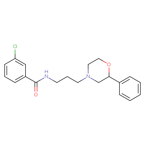 3-chloro-N-[3-(2-phenylmorpholin-4-yl)propyl]benzamide