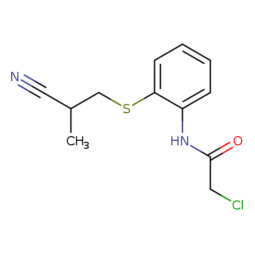 2-chloro-N-{2-[(2-cyano-2-methylethyl)sulfanyl]phenyl}acetamide