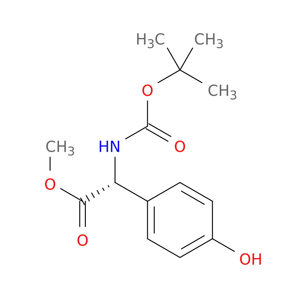 (R)-Methyl 2-((tert-butoxycarbonyl)amino)-2-(4-hydroxyphenyl)acetate