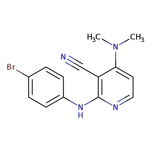 2-[(4-bromophenyl)amino]-4-(dimethylamino)pyridine-3-carbonitrile