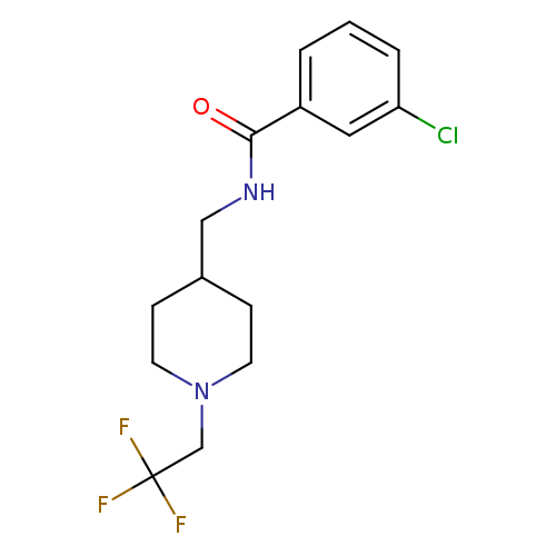 3-chloro-N-{[1-(2,2,2-trifluoroethyl)piperidin-4-yl]methyl}benzamide