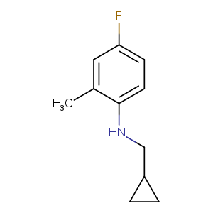 N-(cyclopropylmethyl)-4-fluoro-2-methylaniline