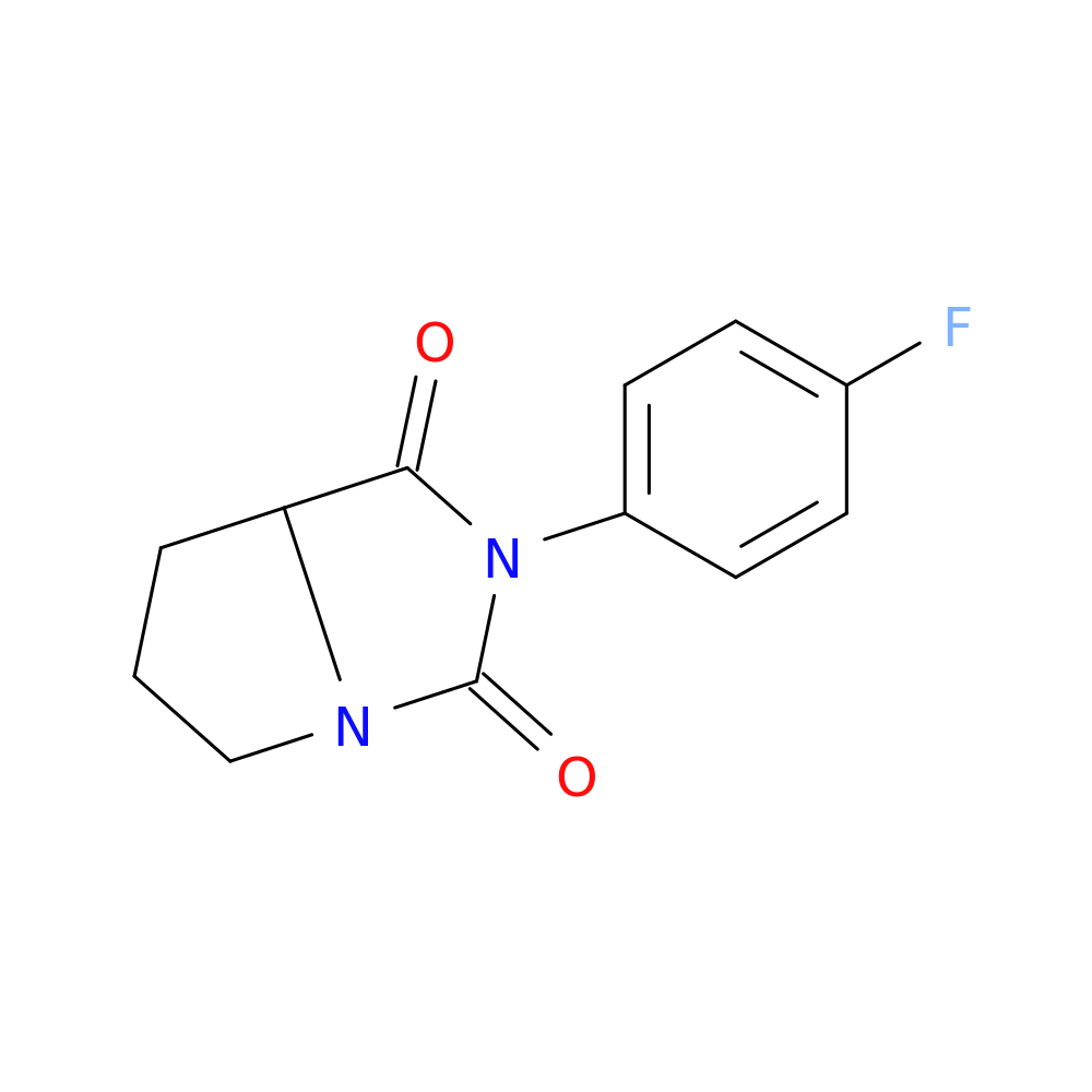 2-(4-fluorophenyl)-hexahydro-1H-pyrrolo[1,2-c]imidazolidine-1,3-dione