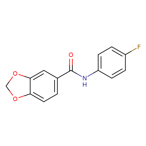 N-(4-fluorophenyl)-2H-1,3-benzodioxole-5-carboxamide