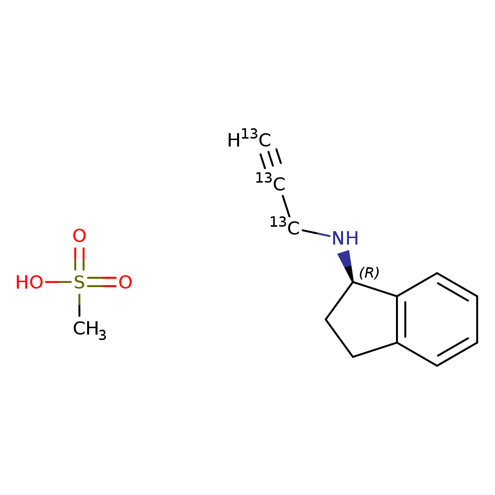 Rasagiline-13C3 (mesylate)