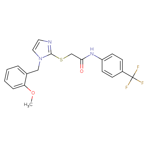 2-({1-[(2-methoxyphenyl)methyl]-1H-imidazol-2-yl}sulfanyl)-N-[4-(trifluoromethyl)phenyl]acetamide