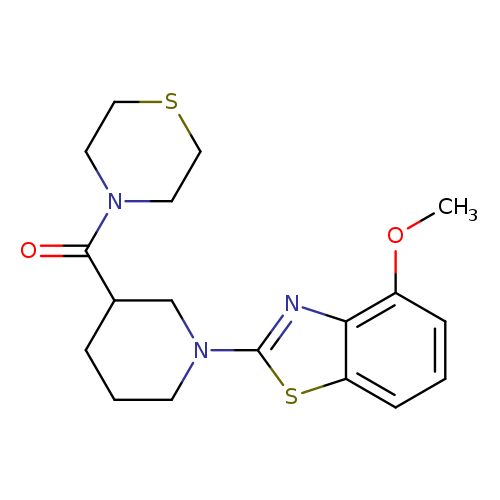 4-methoxy-2-[3-(thiomorpholine-4-carbonyl)piperidin-1-yl]-1,3-benzothiazole