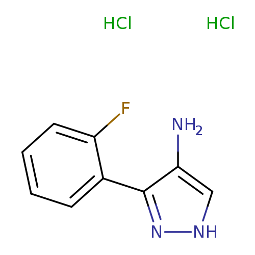 3-(2-fluorophenyl)-1H-pyrazol-4-amine dihydrochloride