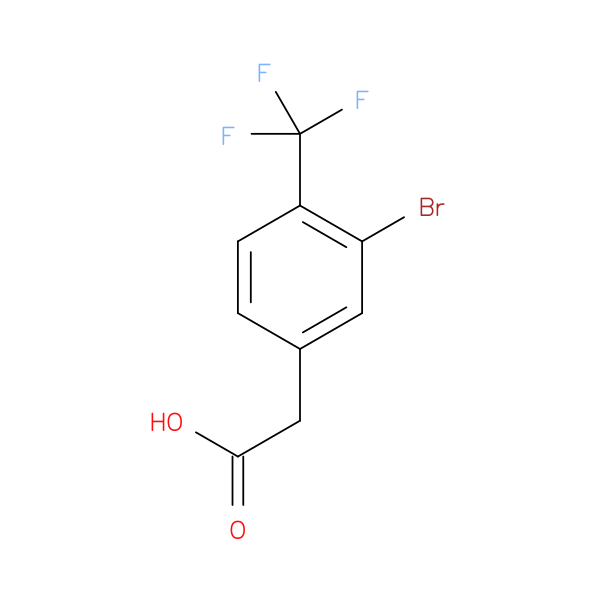 2-(3-Bromo-4-(trifluoromethyl)phenyl)acetic acid