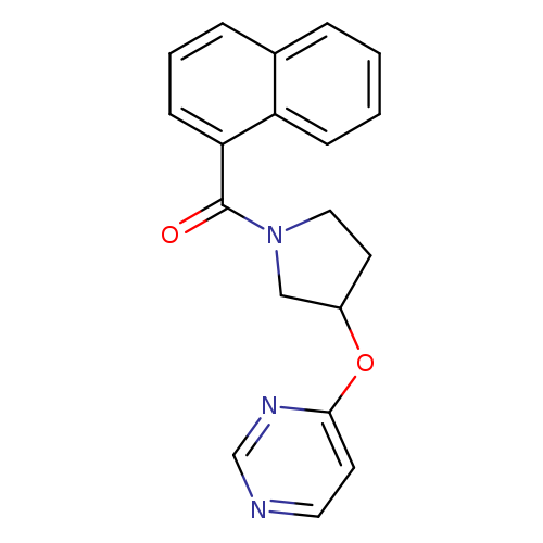 4-{[1-(naphthalene-1-carbonyl)pyrrolidin-3-yl]oxy}pyrimidine