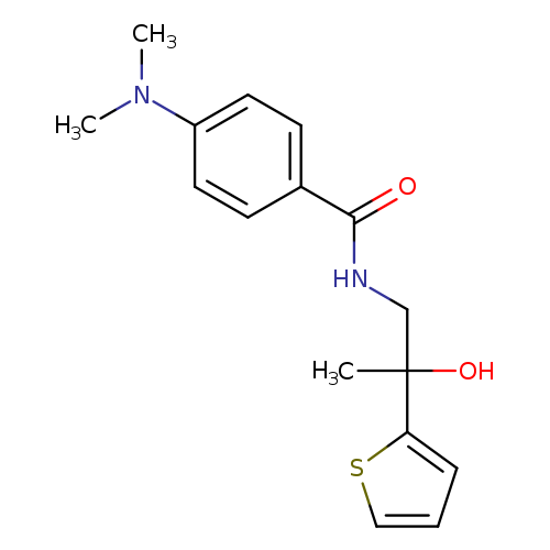 4-(dimethylamino)-N-[2-hydroxy-2-(thiophen-2-yl)propyl]benzamide