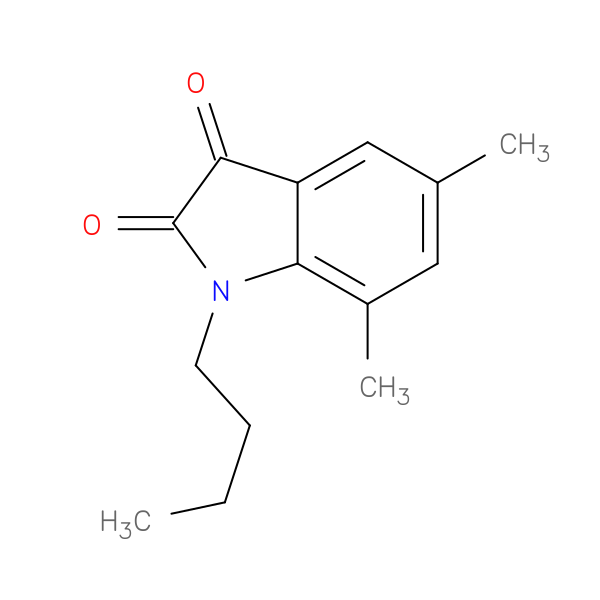 1-butyl-5,7-dimethyl-1H-indole-2,3-dione