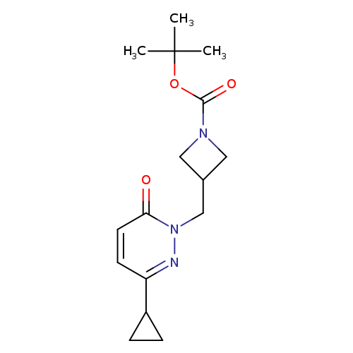 tert-butyl 3-[(3-cyclopropyl-6-oxo-1,6-dihydropyridazin-1-yl)methyl]azetidine-1-carboxylate