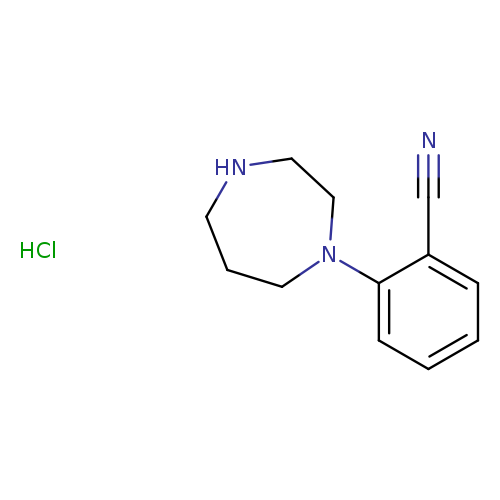 2-(1,4-diazepan-1-yl)benzonitrile hydrochloride