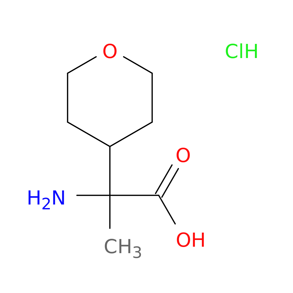 2-amino-2-(oxan-4-yl)propanoic acid hydrochloride