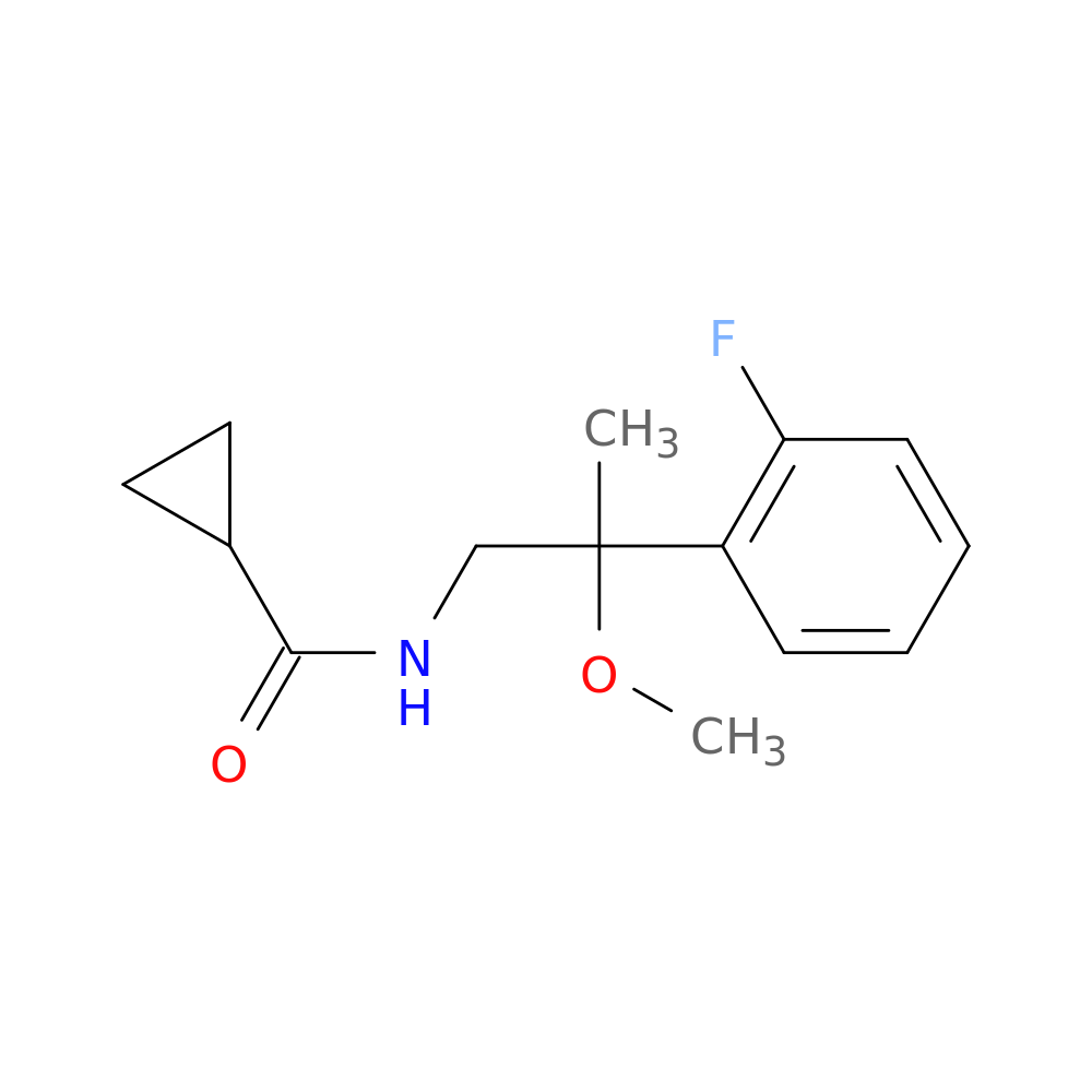 N-[2-(2-fluorophenyl)-2-methoxypropyl]cyclopropanecarboxamide