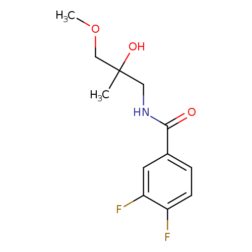 3,4-difluoro-N-(2-hydroxy-3-methoxy-2-methylpropyl)benzamide