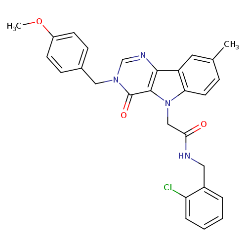 N-[(2-chlorophenyl)methyl]-2-{3-[(4-methoxyphenyl)methyl]-8-methyl-4-oxo-3H,4H,5H-pyrimido[5,4-b]indol-5-yl}acetamide