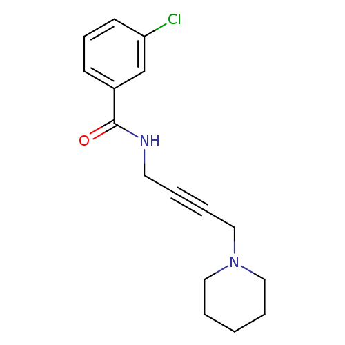 3-chloro-N-[4-(piperidin-1-yl)but-2-yn-1-yl]benzamide