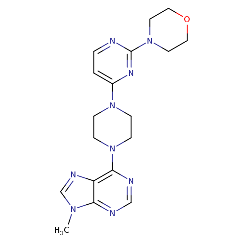 9-methyl-6-{4-[2-(morpholin-4-yl)pyrimidin-4-yl]piperazin-1-yl}-9H-purine